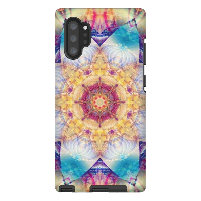Galaxy Note 10 plus StrongFit multicolored Design Pattern by ArtsCase