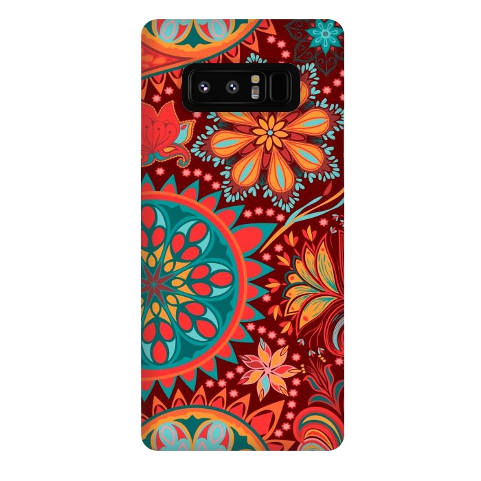 Galaxy Note 8 StrongFit Paisley Vintage Floral Motif Ethnic Seamless Background by ArtsCase