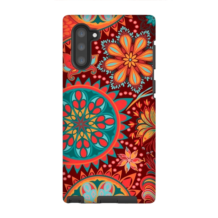 Galaxy Note 10 StrongFit Paisley Vintage Floral Motif Ethnic Seamless Background by ArtsCase
