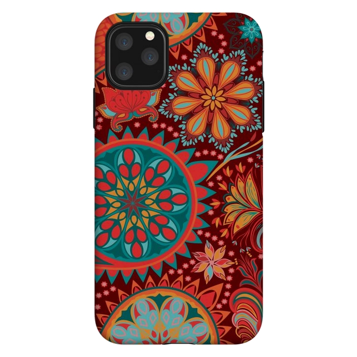 iPhone 11 Pro Max StrongFit Paisley Vintage Floral Motif Ethnic Seamless Background by ArtsCase