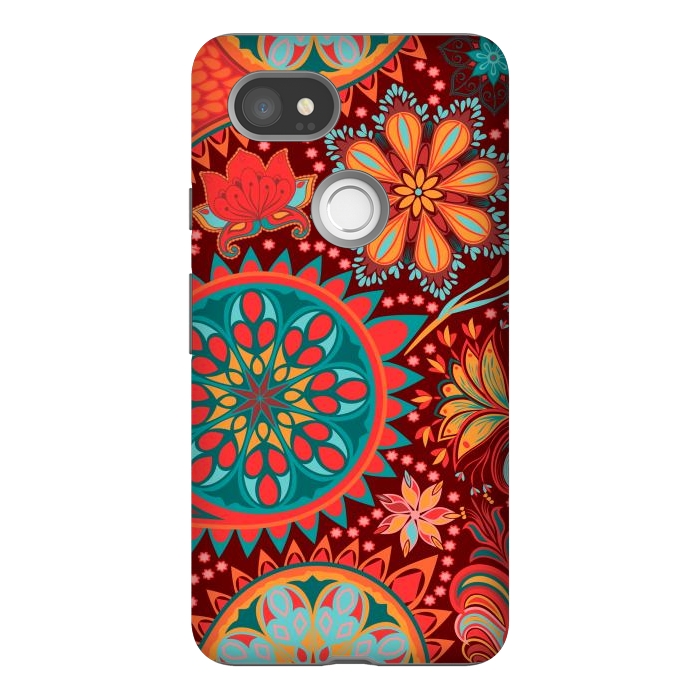 Pixel 2XL StrongFit Paisley Vintage Floral Motif Ethnic Seamless Background by ArtsCase
