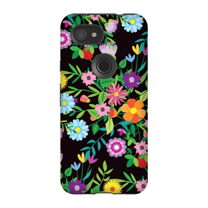 Pixel 3A StrongFit Patterns Doodle Spring XI by ArtsCase