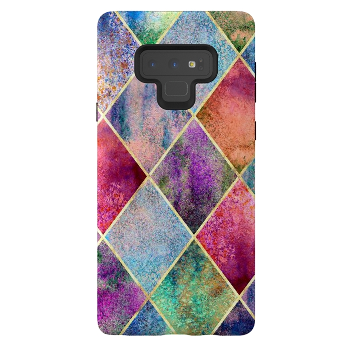 Galaxy Note 9 StrongFit Plancha Geométrica Abstracta by ArtsCase