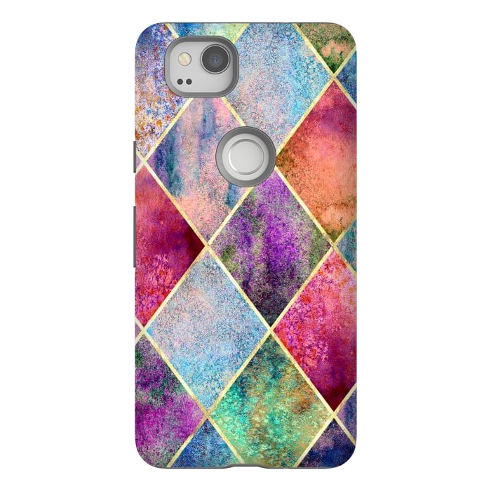 Pixel 2 StrongFit Plancha Geométrica Abstracta by ArtsCase