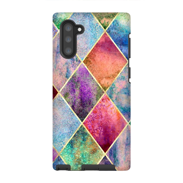 Galaxy Note 10 StrongFit Plancha Geométrica Abstracta by ArtsCase