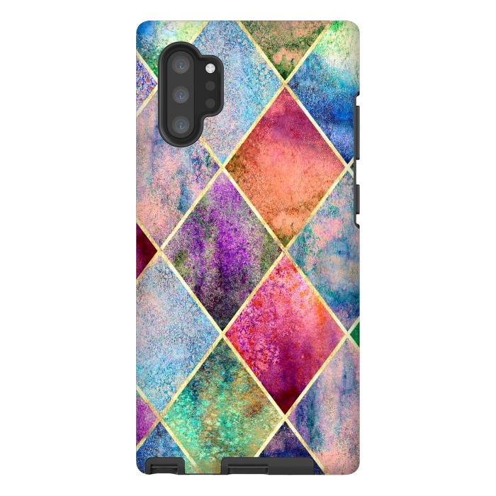 Galaxy Note 10 plus StrongFit Plancha Geométrica Abstracta by ArtsCase