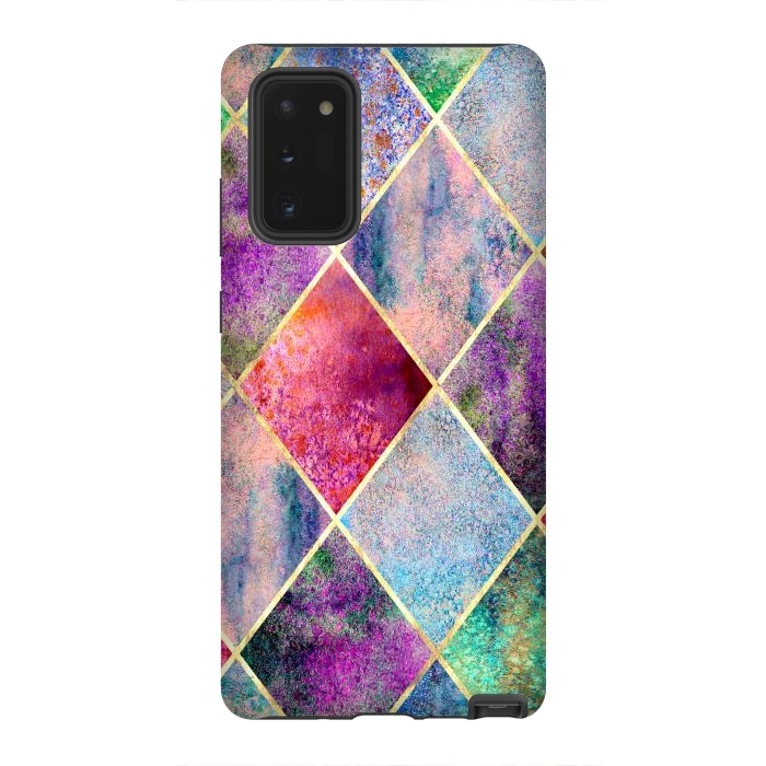Galaxy Note 20 StrongFit Plancha Geométrica Abstracta by ArtsCase