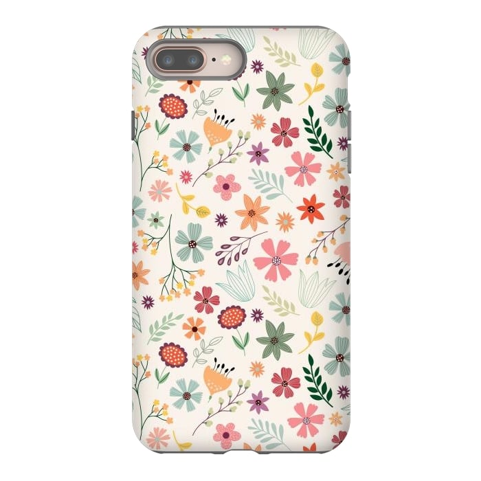 iPhone 7 plus StrongFit Pretty Flowers Pattern Design XIII by ArtsCase