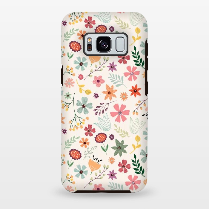 Galaxy S8 plus StrongFit Pretty Flowers Pattern Design XIII by ArtsCase