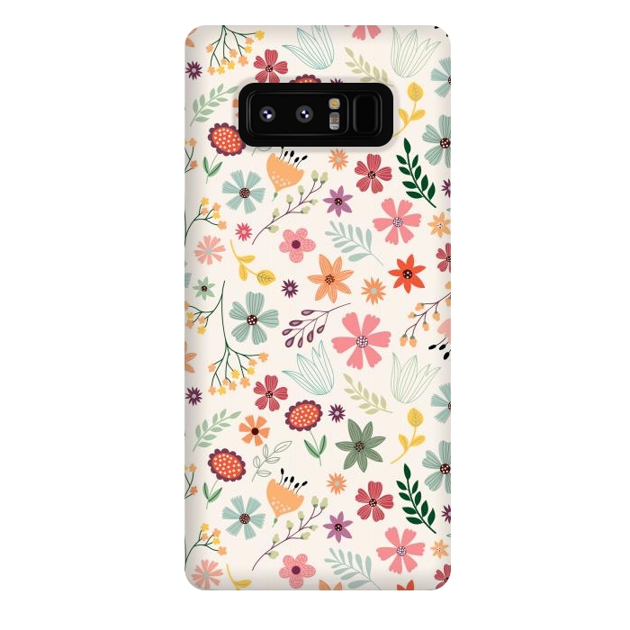 Galaxy Note 8 StrongFit Pretty Flowers Pattern Design XIII by ArtsCase
