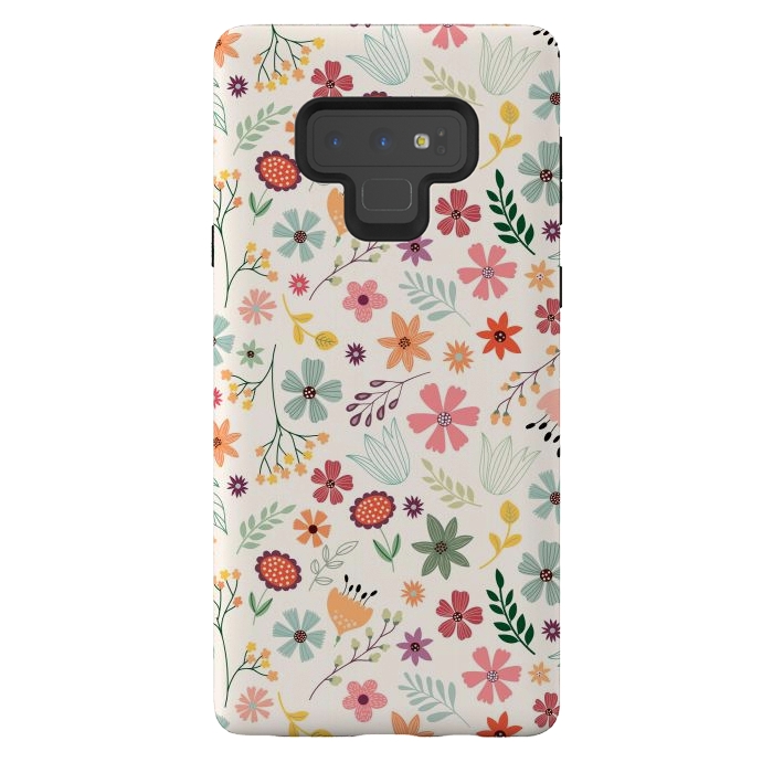 Galaxy Note 9 StrongFit Pretty Flowers Pattern Design XIII by ArtsCase