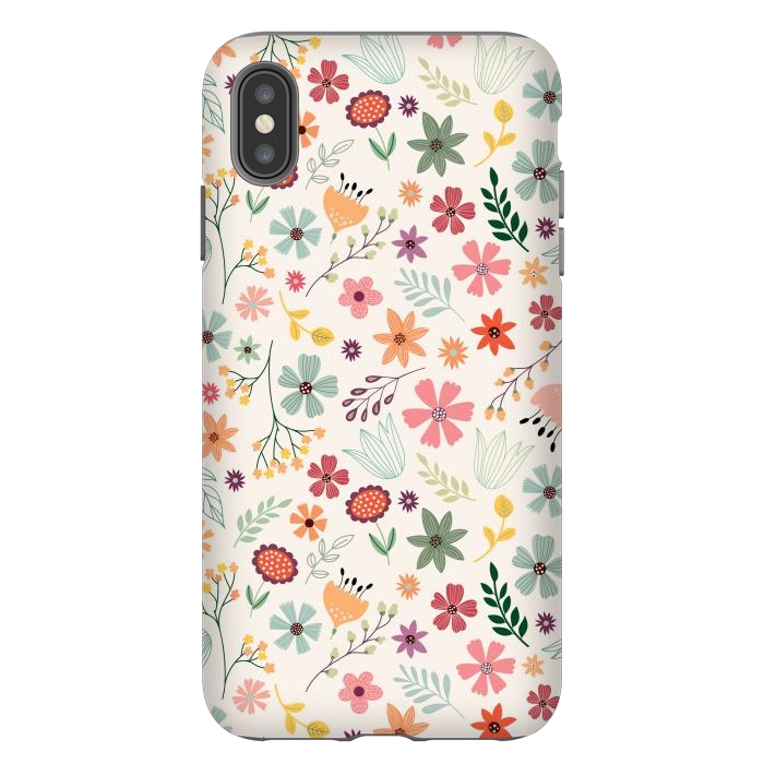 iPhone Xs Max StrongFit Pretty Flowers Pattern Design XIII by ArtsCase