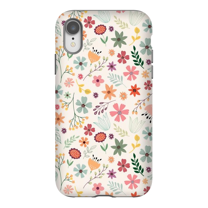 iPhone Xr StrongFit Pretty Flowers Pattern Design XIII by ArtsCase