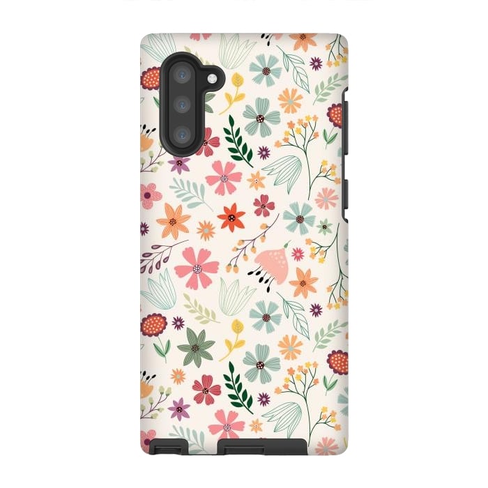 Galaxy Note 10 StrongFit Pretty Flowers Pattern Design XIII by ArtsCase