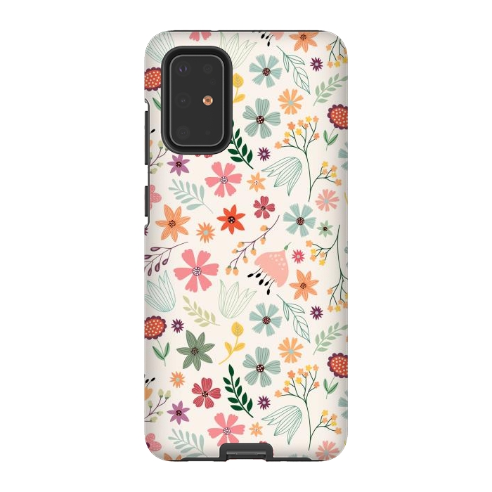 Galaxy S20 Plus StrongFit Pretty Flowers Pattern Design XIII by ArtsCase