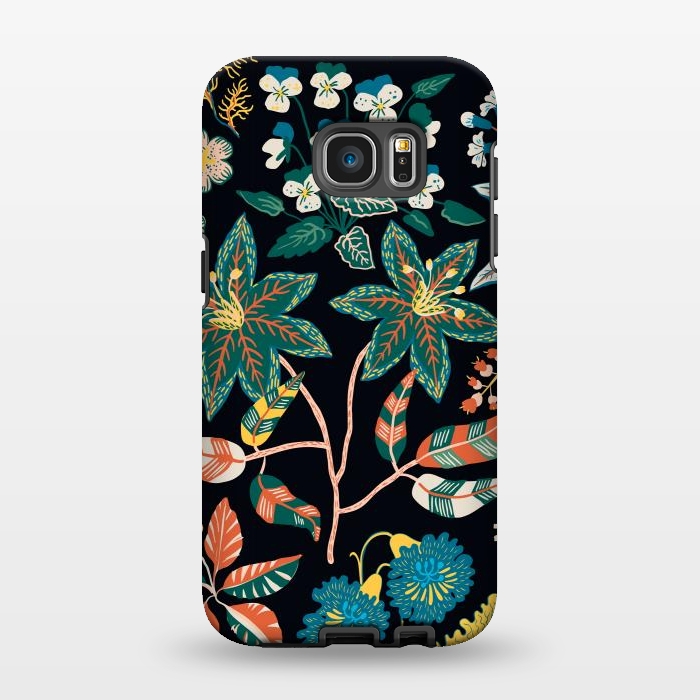 Galaxy S7 EDGE StrongFit Randomly Scattered Botanical Motifs by ArtsCase