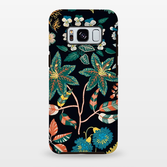 Galaxy S8 plus StrongFit Randomly Scattered Botanical Motifs by ArtsCase