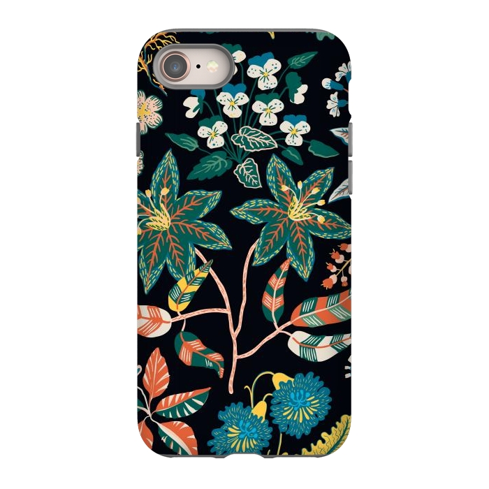 iPhone 8 StrongFit Randomly Scattered Botanical Motifs by ArtsCase