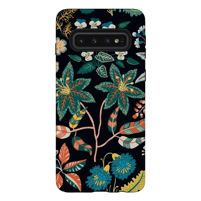 Galaxy S10 StrongFit Randomly Scattered Botanical Motifs by ArtsCase