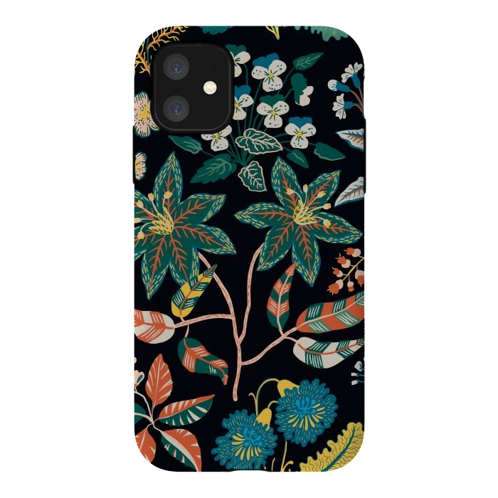 iPhone 11 StrongFit Randomly Scattered Botanical Motifs by ArtsCase
