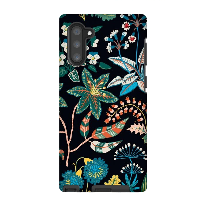 Galaxy Note 10 StrongFit Randomly Scattered Botanical Motifs by ArtsCase