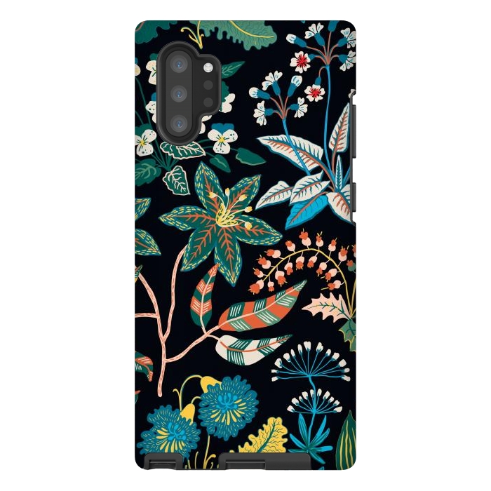 Galaxy Note 10 plus StrongFit Randomly Scattered Botanical Motifs by ArtsCase