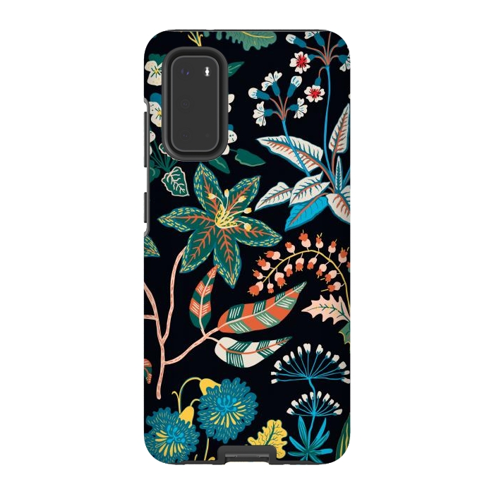 Galaxy S20 StrongFit Randomly Scattered Botanical Motifs by ArtsCase