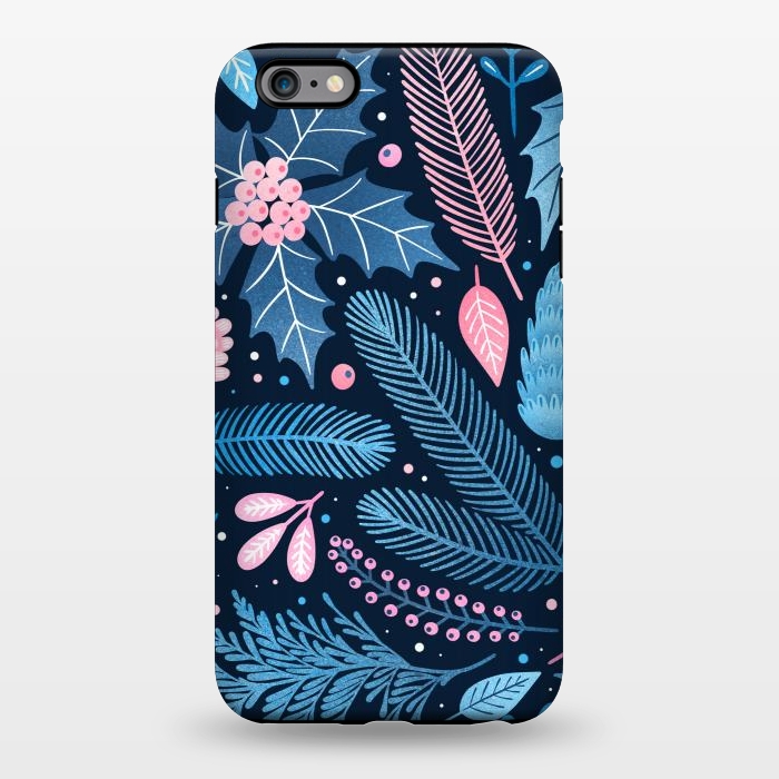 iPhone 6/6s plus StrongFit Seamless Christmas Pattern with Winter Plants. by ArtsCase