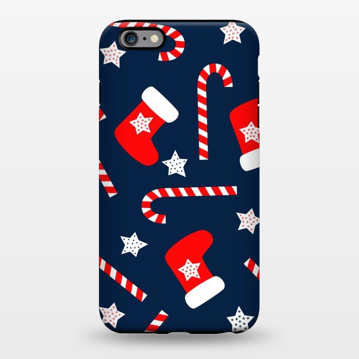 iPhone 6/6s plus StrongFit Seamless Christmas Pattern with Xmas Socks by ArtsCase