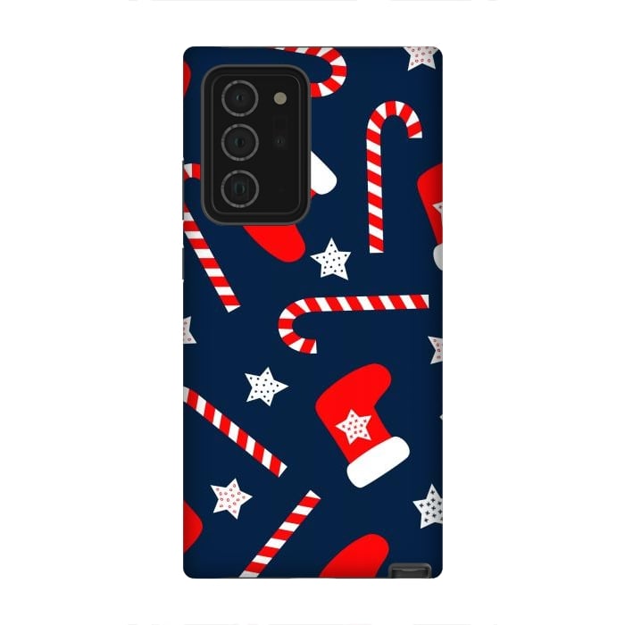 Galaxy Note 20 Ultra StrongFit Seamless Christmas Pattern with Xmas Socks by ArtsCase