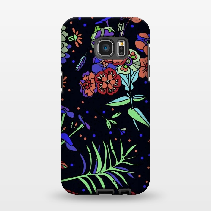 Galaxy S7 EDGE StrongFit Seamless Floral Pattern 333 by ArtsCase