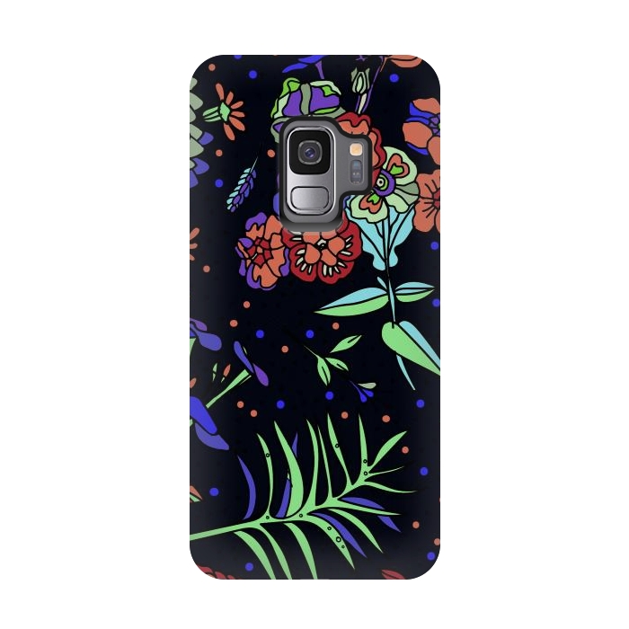 Galaxy S9 StrongFit Seamless Floral Pattern 333 by ArtsCase