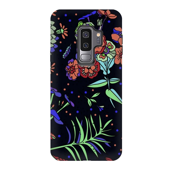 Galaxy S9 plus StrongFit Seamless Floral Pattern 333 by ArtsCase