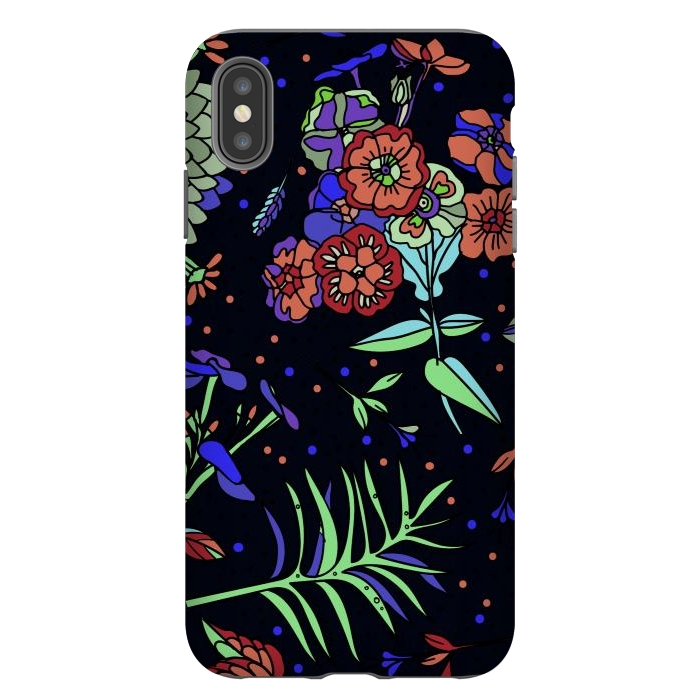 iPhone Xs Max StrongFit Seamless Floral Pattern 333 by ArtsCase