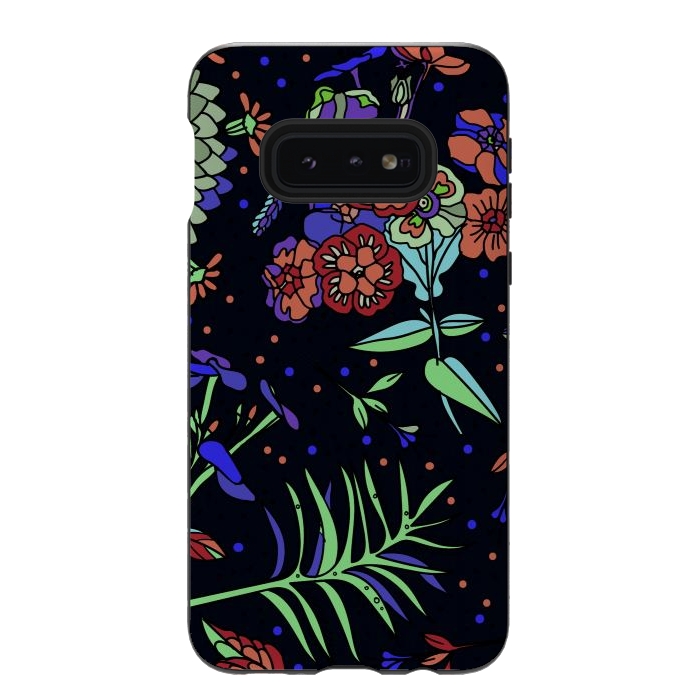 Galaxy S10e StrongFit Seamless Floral Pattern 333 by ArtsCase