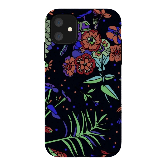 iPhone 11 StrongFit Seamless Floral Pattern 333 by ArtsCase