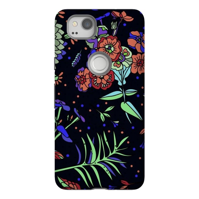 Pixel 2 StrongFit Seamless Floral Pattern 333 by ArtsCase