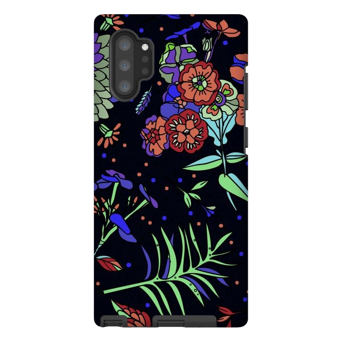 Galaxy Note 10 plus StrongFit Seamless Floral Pattern 333 by ArtsCase