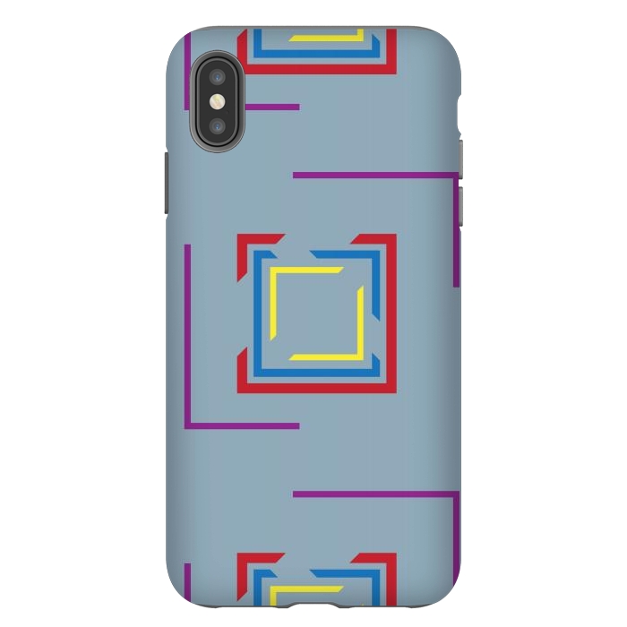 iPhone Xs Max StrongFit Seamless Pattern Blue by ArtsCase