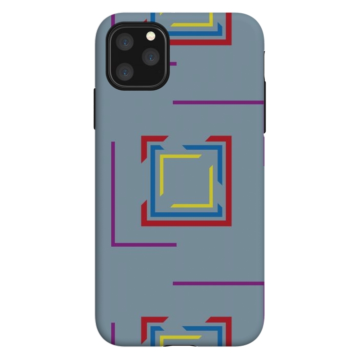 iPhone 11 Pro Max StrongFit Seamless Pattern Blue by ArtsCase