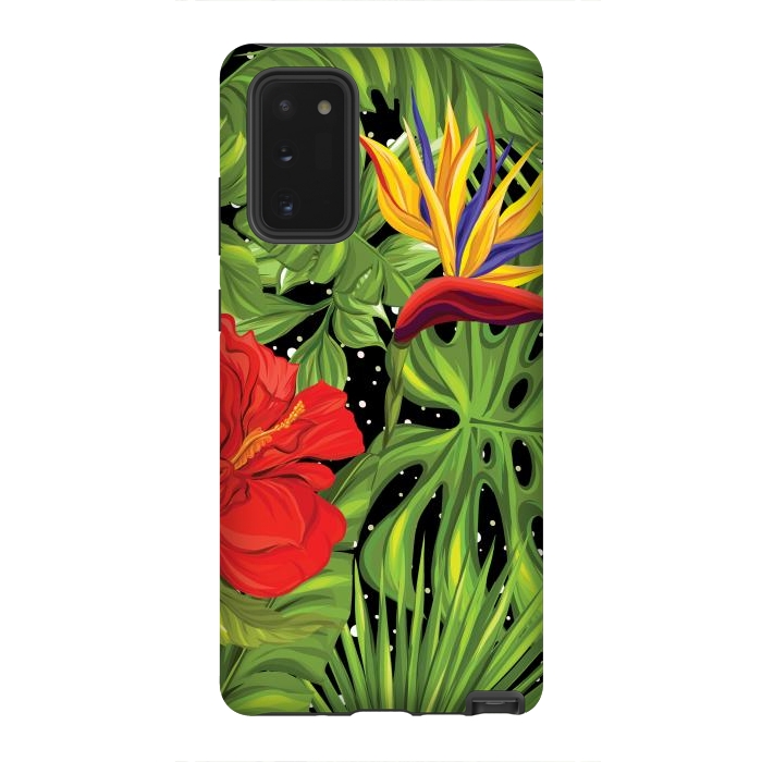 Galaxy Note 20 StrongFit Seamless Pattern Background with Tropical Plants Monstera by ArtsCase