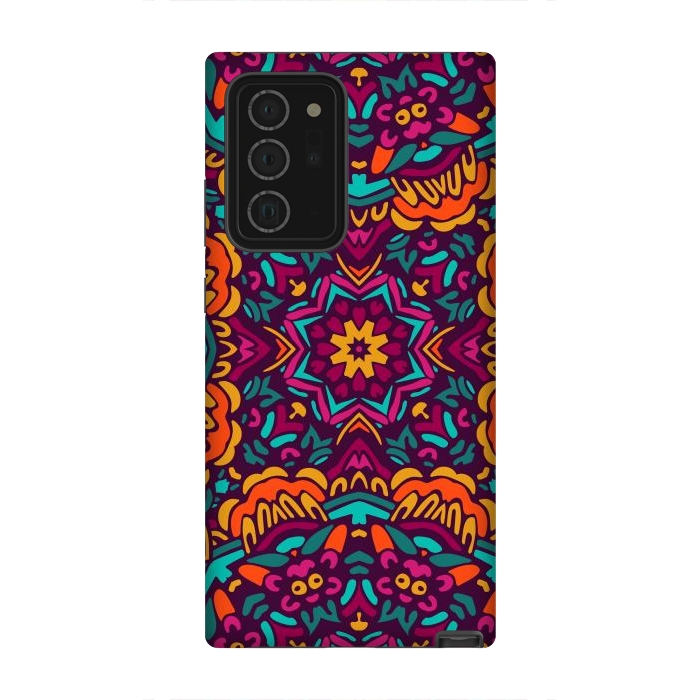 Galaxy Note 20 Ultra StrongFit Tiled Floral Doodle Design by ArtsCase