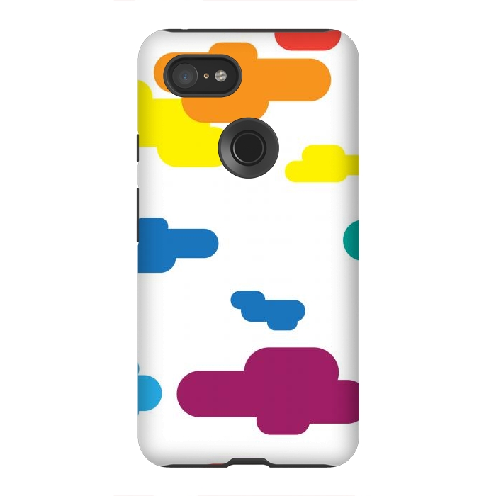 Pixel 3XL StrongFit Several Color Objects by ArtsCase