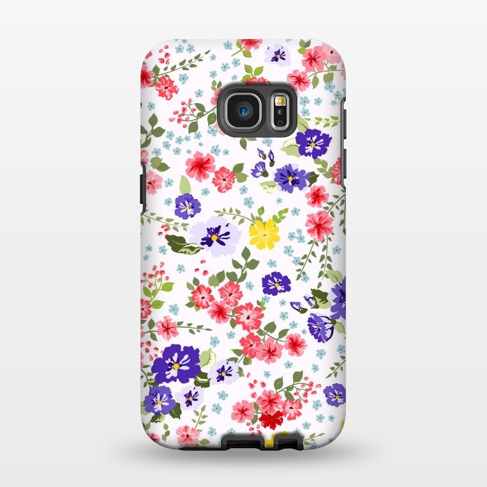 Galaxy S7 EDGE StrongFit Simple Cute Pattern in Small-Scale Flowers by ArtsCase