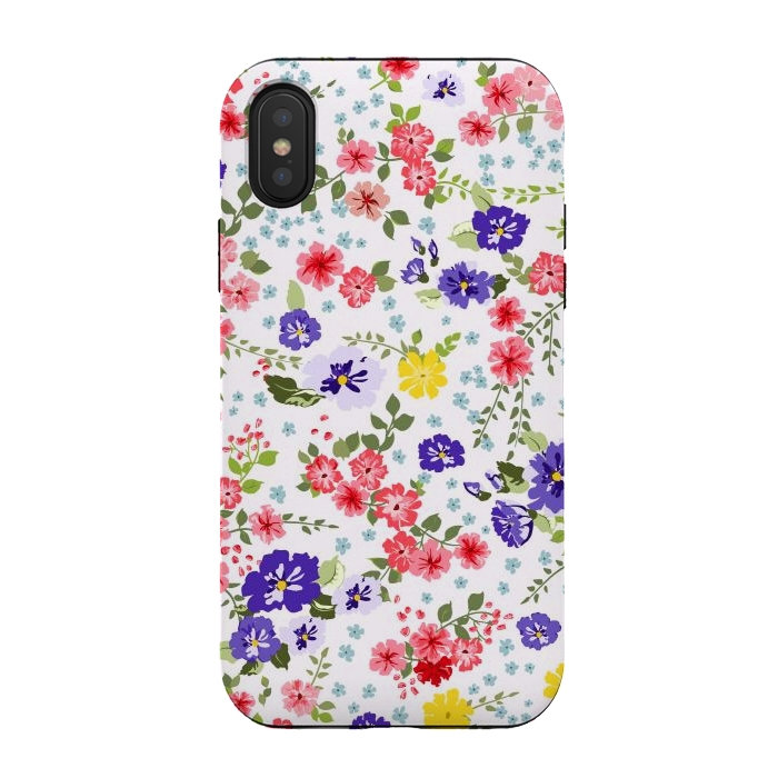 iPhone Xs / X StrongFit Simple Cute Pattern in Small-Scale Flowers by ArtsCase