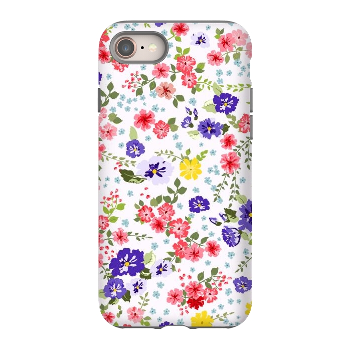 iPhone 8 StrongFit Simple Cute Pattern in Small-Scale Flowers by ArtsCase