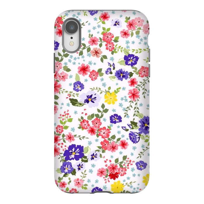 iPhone Xr StrongFit Simple Cute Pattern in Small-Scale Flowers by ArtsCase