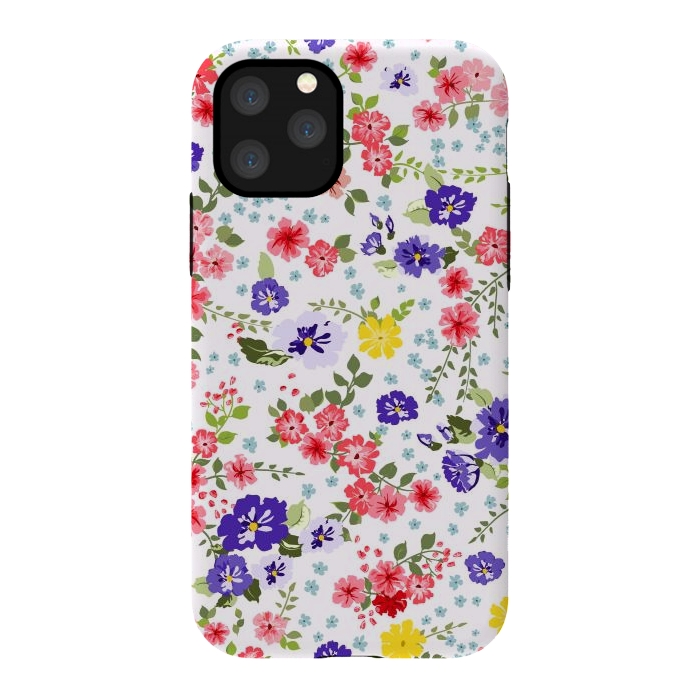 iPhone 11 Pro StrongFit Simple Cute Pattern in Small-Scale Flowers by ArtsCase