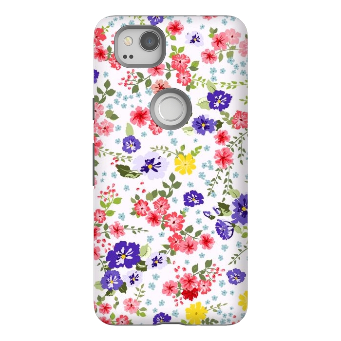 Pixel 2 StrongFit Simple Cute Pattern in Small-Scale Flowers by ArtsCase