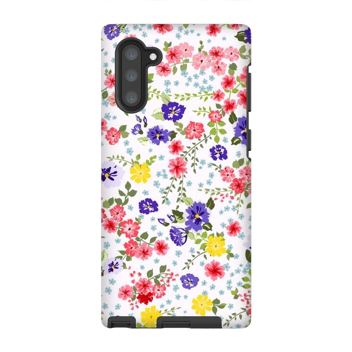 Galaxy Note 10 StrongFit Simple Cute Pattern in Small-Scale Flowers by ArtsCase